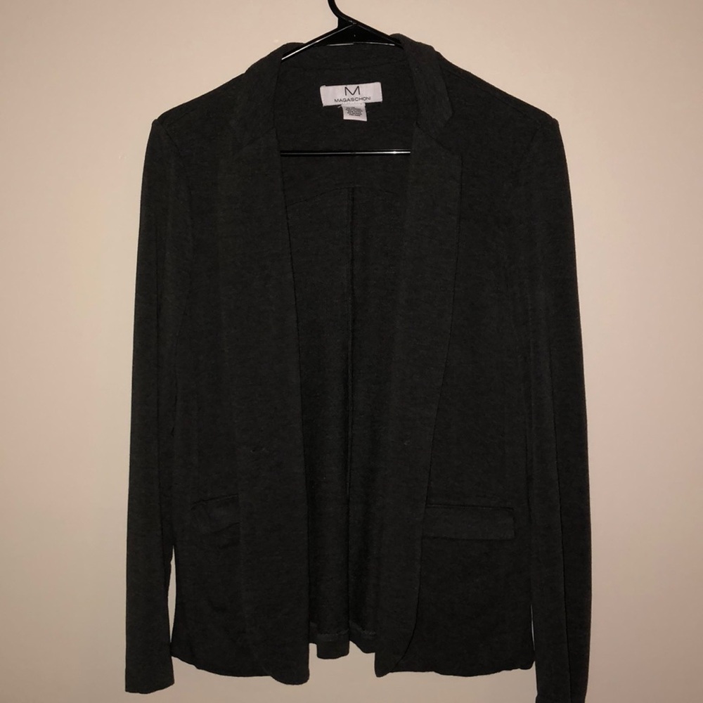 Gray Sweater Blazer